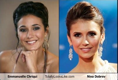 emmanuelle chriqui nina dobrev look alike|lorelei on mentalist.